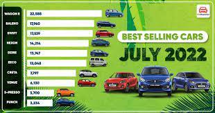 Best Selling Cars in July 2022.