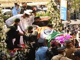 India's Nightingale Lata Mangeshkar cremated with full state honours.