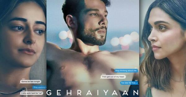 Watch The Trailer of Deepika Padukon, Ananya Pandey and Siddhant Chaturvedi Starr's "Gehraiyaan"