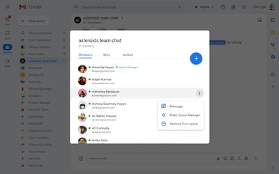 Google has added three new features to the Google Chat space