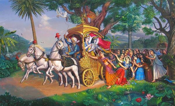 The Story Of Akrur ji and Shri Krishna. 
