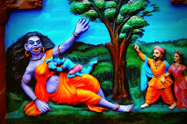 The Story of Putna's Slaughter by Lord Krishna