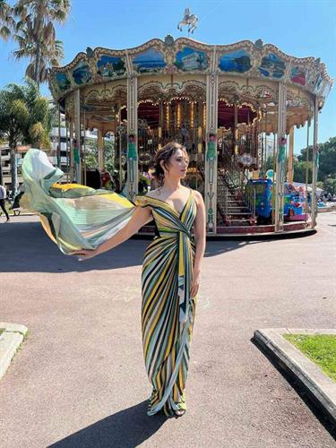 Actress Tamannaah Bhatia was seen in a very beautiful avatar at the Cannes Film Festival