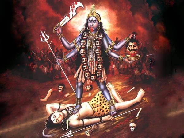 Why did Kali Maa put her feet on Shiva?