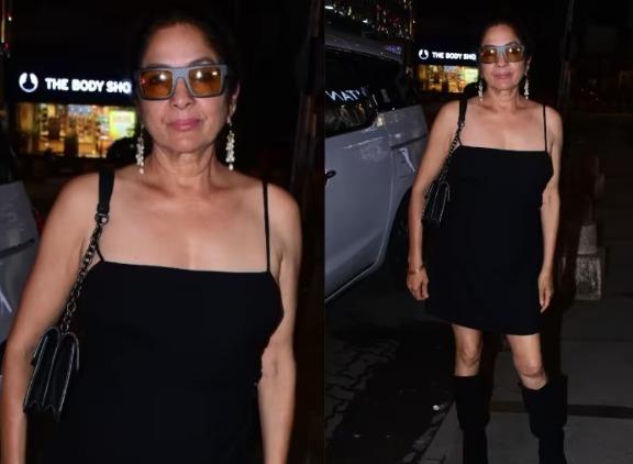 Neena Gupta proves age is just a number as she sizzles in a little black dress at the Trial Period success bash [View Pics]