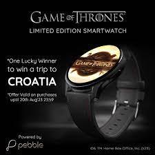 Pebble Game of Thrones स्मार्टवॉच लॉन्च। 