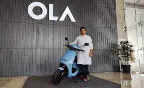 Ola electric scooter customers protested in front of the showroom in Hubli.