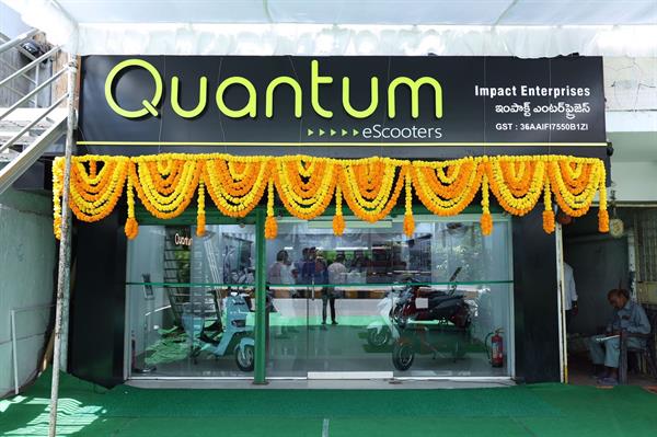 Telangana-based EV Startup Quantum Energy Opens Its 3rd Showroom in Hyderabad