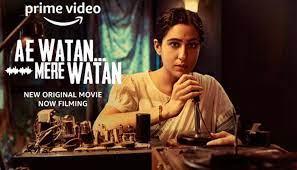 सारा अली खान की फिल्म 'ऐ वतन मेरे वतन' का मोशन पोस्टर रिलीज।