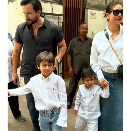 Kareena Kapoor Khan's lunch date with her boys Taimur, Jeh and Saif Ali Khan is family goals [View pics]