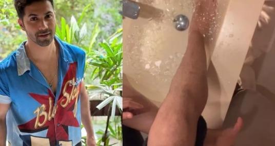 Varun Dhawan got injured while shooting 'Vidi 18' and shared a health update video.