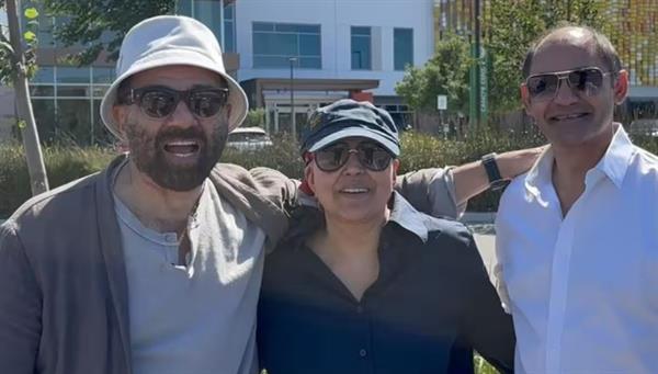 Gadar 2 star Sunny Deol was seen enjoying his time in the US amidst reports of Dharmendra's medical treatment