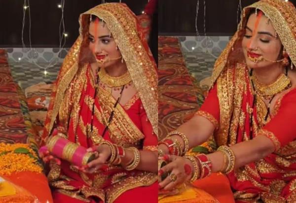  Akshara Singh के गुपचुप शादी विवाद, दुल्हन के वस्त्र पर सवाल।