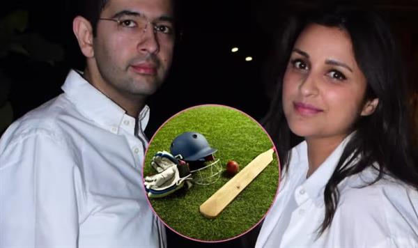 "परिणीति चोपड़ा और रघव चड्ढा की शादी से पहले क्रिकेट मैच।"