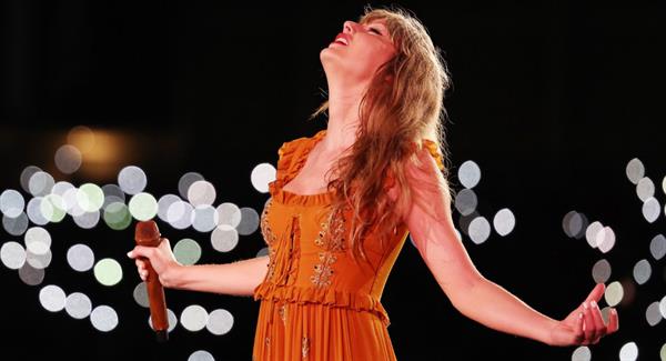 Taylor Swift reacts to "The Tortured Poets Department" reviews with fitting lyrics.
