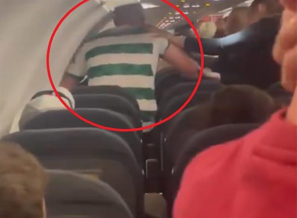 Drunk Football Hooligan Punches Cops, Airline Staff, Scares Little Girl During In-Flight Brawl