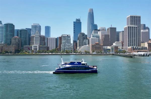 World’s first hydrogen-powered commercial ferry launches in San Francisco.