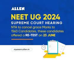 SC allows cancellation of NEET results for 1563 candidates, re-exam to be held.