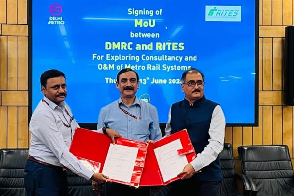 RITES gains 6% on signing MoU with Delhi Metro; share soars 79% in 1 yr.