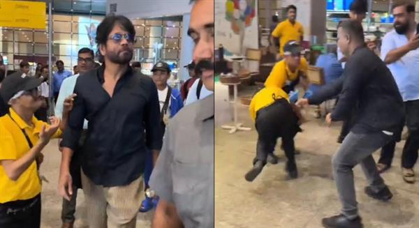 Nagarjuna apologizes for bodyguard's misbehavior, people were angry when he pushed an elderly and disabled fan.
