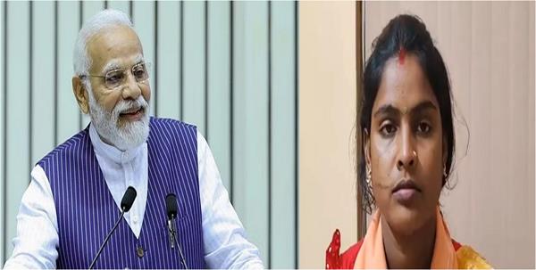 PM Modi speaks to BJP LS candidate and Sandeshkhali survivor Rekha Patra.