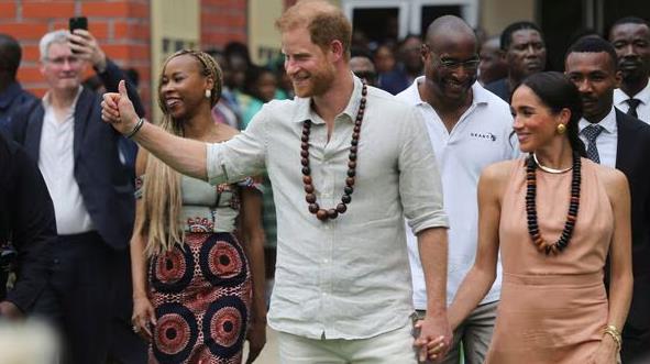Britain's Prince Harry and his wife Meghan Markle visit Nigeria.