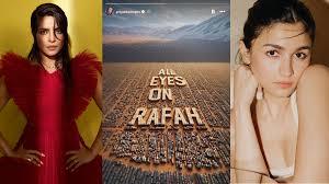 Priyanka Chopra, Alia Bhatt & More Bollywood Stars Share The Viral ‘All Eyes Of Rafah’ Post.