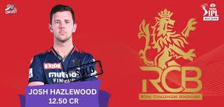 Josh Hazlewood returns to Royal Challengers Bangalore for Rs 12.50 crore in IPL 2025 mega auction.