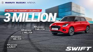 Maruti Suzuki reaches a milestone of exporting 3 million cars from India.